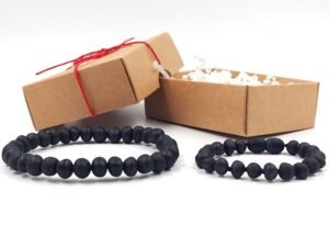 ámbar sin pulir negro