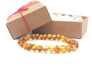 20251128_121851 Pulsera de ámbar para adultos Miel