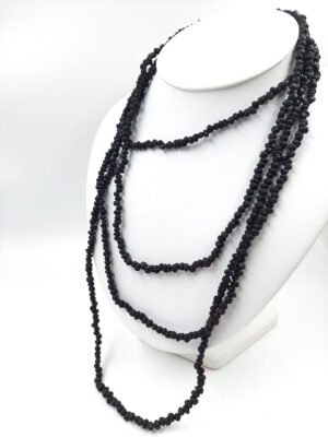 20251201_115728 Unpolished black amber necklace - bracelet