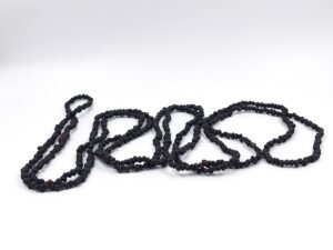 20251201_120831 Unpolished black amber necklace - bracelet