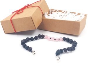 20251230_131225 Adjustable amber bracelet with rose quarz