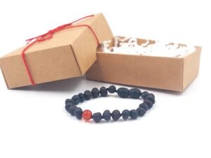 20251230_132147 Unpolished cherry bracelet with red carnelian