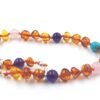 20251230_132526 Adjustable amber turquoise rose quartz and amethyst bracelet