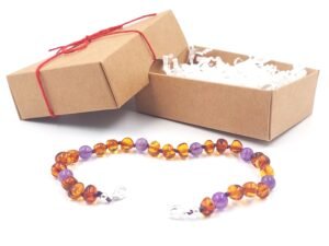 20251230_132648 Pulsera ajustable color ámbar coñac con amatista