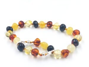 "Multimix" adjustable amber bracelet