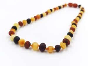 20240115_105024 Unpolished amber necklace for kids