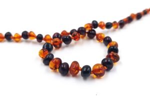 20240115_105313 Amber necklace for kids cognac/cherry