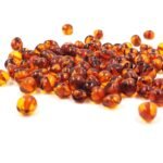 cuentas sueltas de ámbar coñac