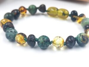20260104_154613 Green amber bracelet for kids