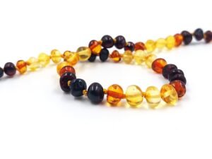 Gintariniai karoliai vaikams "Margutis"