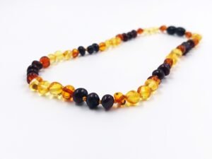 Gintariniai karoliai vaikams "Margutis"