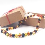 Gintariniai karoliai vaikams "3 spalvos"